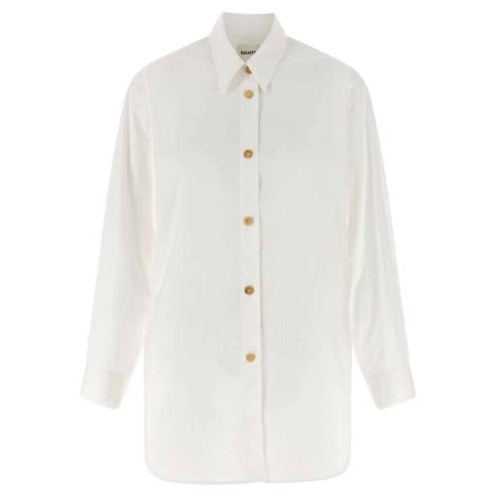 Khaite White Cotton Women's Blouse
